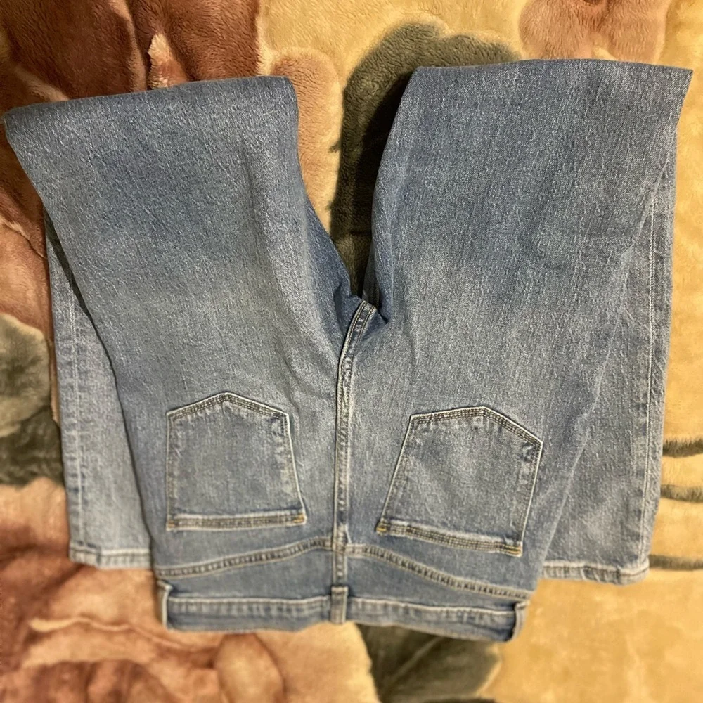 COPY - Girlfriend Jean Distressed  With  Adjustable Waisted